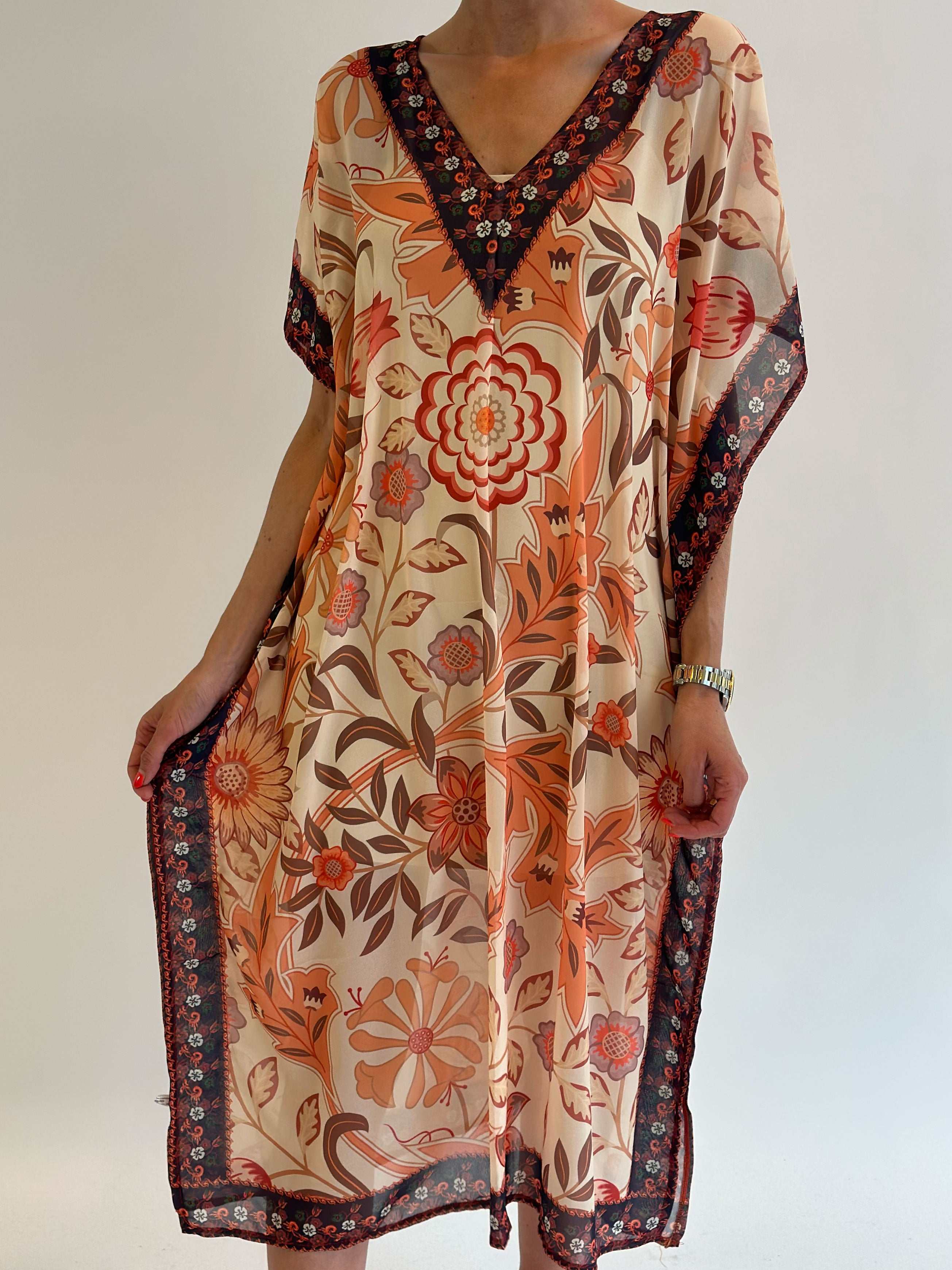 Marta - Lång tunika med mönster